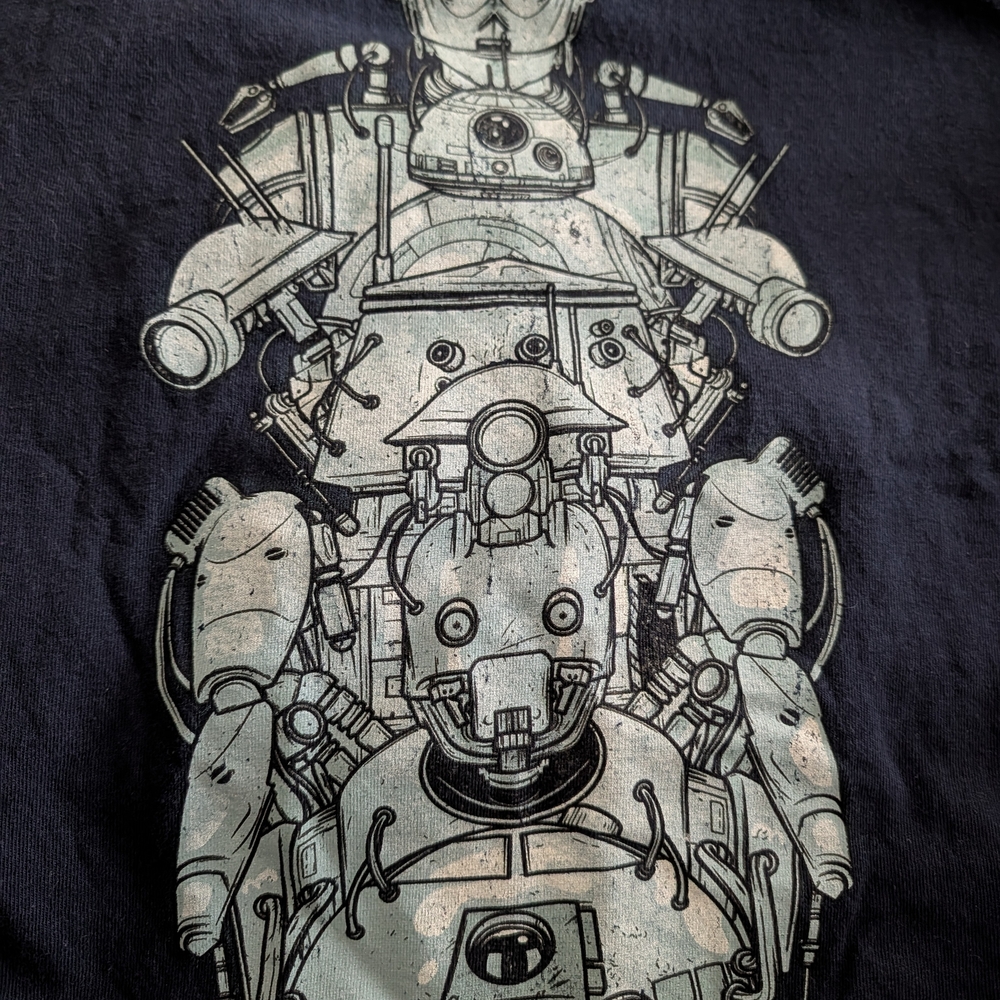 Star Wars Navy Tee with Droids Graphic - Picture 5 of 5